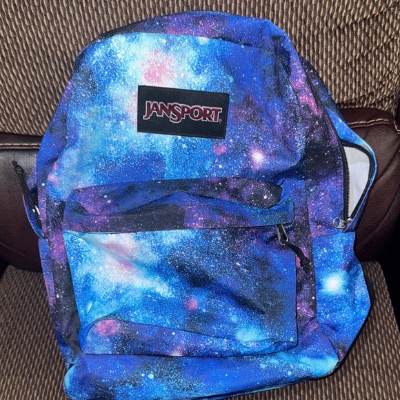 JanSport Superbreak Blue Galaxy Space Stars - Picture 1 of 4